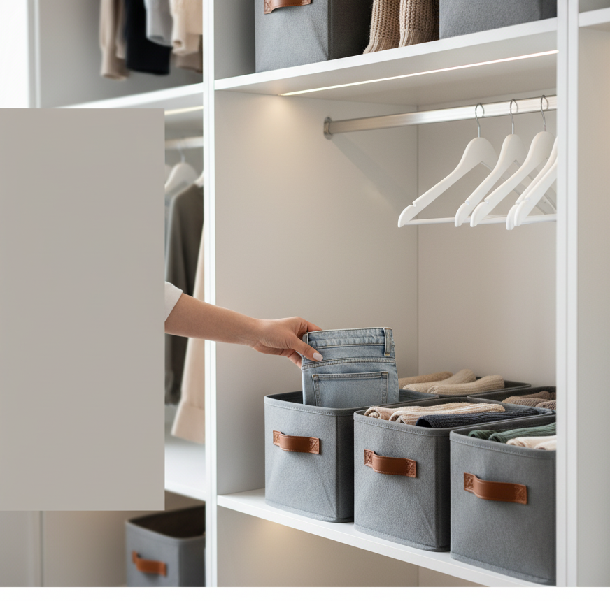 صندوق خزين الملابس ومنظم للملابس