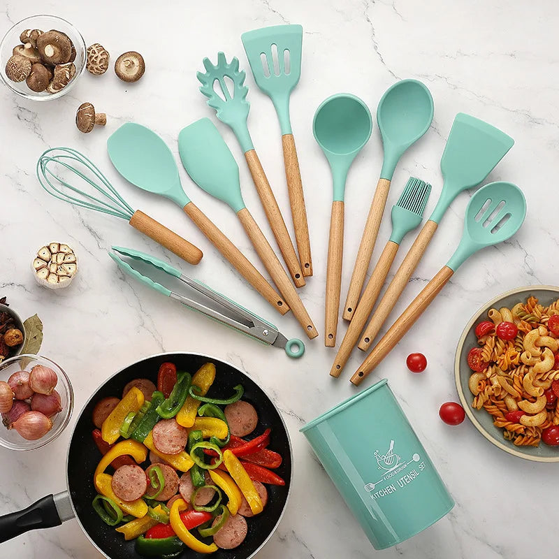 12-Piece Silicone Kitchenware Set - Star El Helal