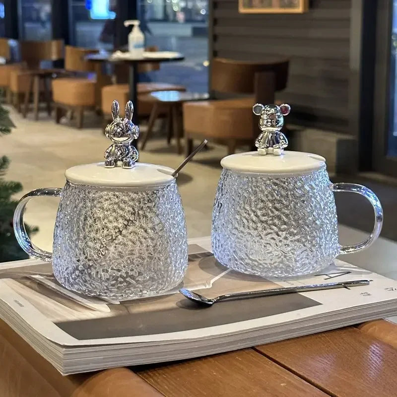 Transparent Little Bear Cup Simple Female Water Cup - Star El Helal