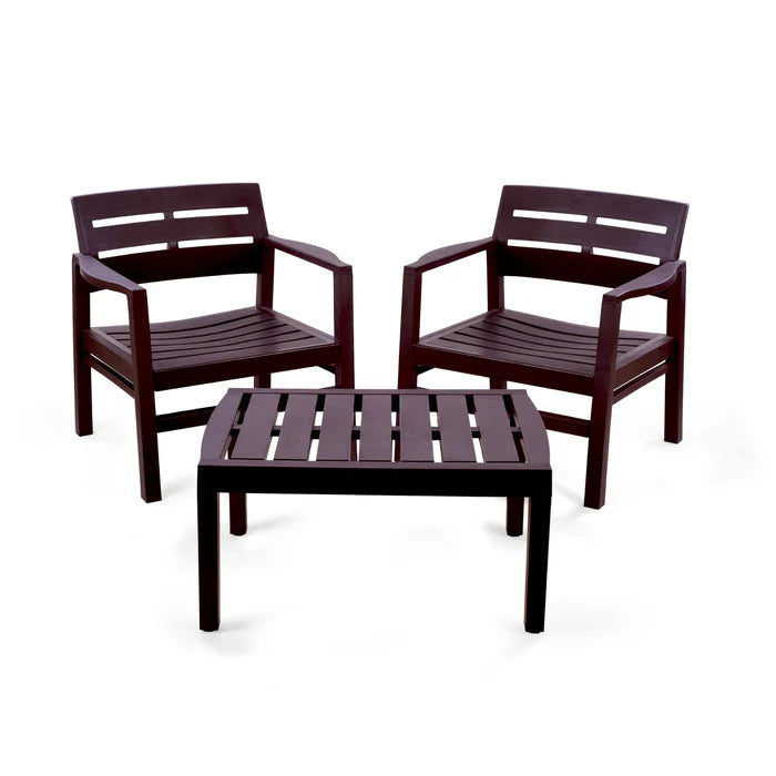 Entre New Wood 2 chairs and table - Star El Helal
