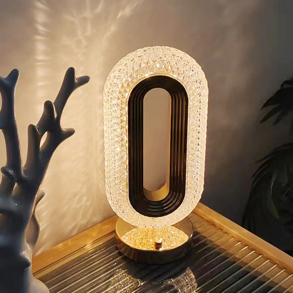 Touch Dimming Modern Desk Lamp Crystal Acrylic - Star El Helal