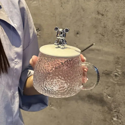 Transparent Little Bear Cup Simple Female Water Cup - Star El Helal