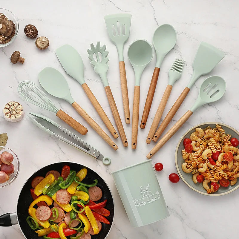 12-Piece Silicone Kitchenware Set - Star El Helal