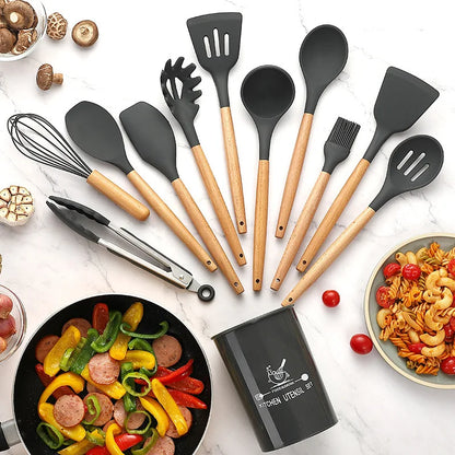 12-Piece Silicone Kitchenware Set - Star El Helal