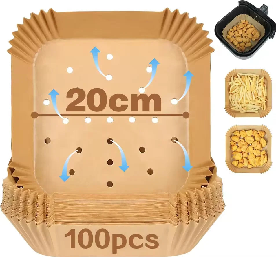 Large Air Fryer Paper Liner 23cm Round - Star El Helal