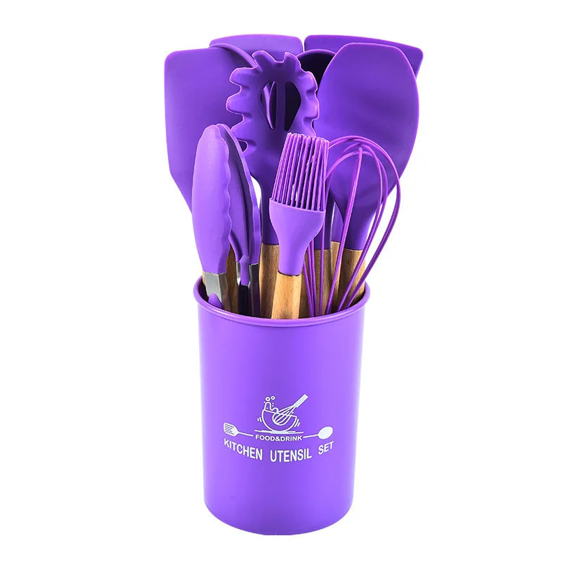 12-Piece Silicone Kitchenware Set - Star El Helal