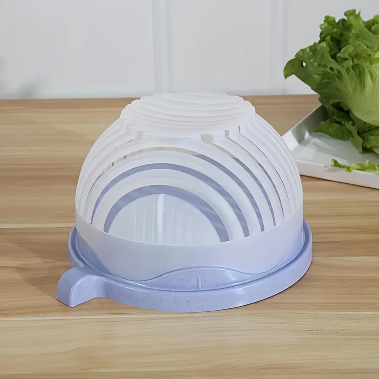Vegetable Cutter Bowl Salad Chopping Bowl Salad Making Bowl for Chopping Vegetables & Fruits Slicing Salads and Fr - Star El Helal