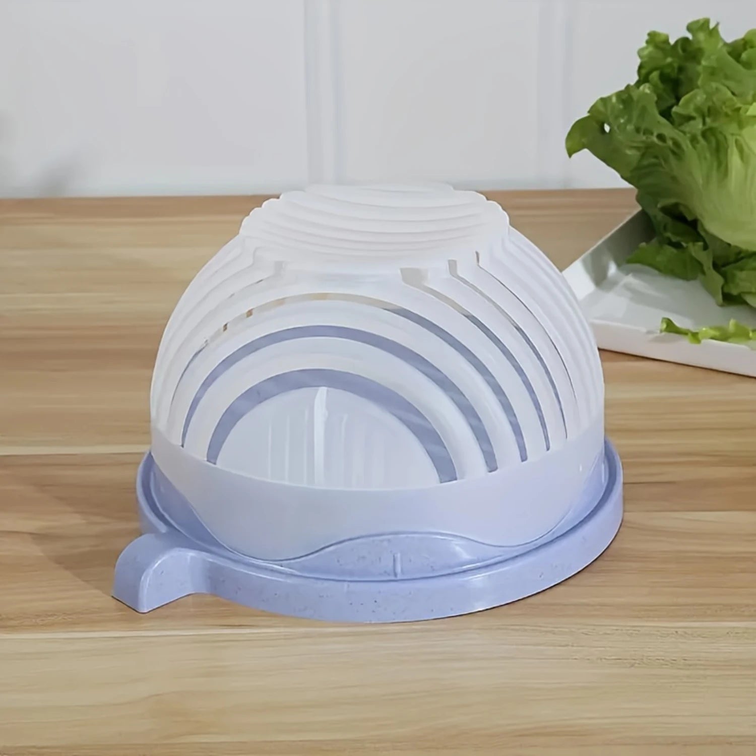 Vegetable Cutter Bowl Salad Chopping Bowl Salad Making Bowl for Chopping Vegetables & Fruits Slicing Salads and Fr - Star El Helal