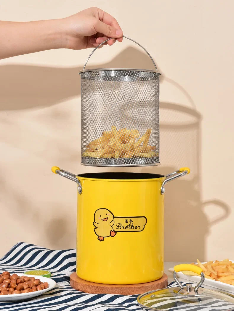 Deep Fryer 2L Pot with Glass Lid - Star El Helal
