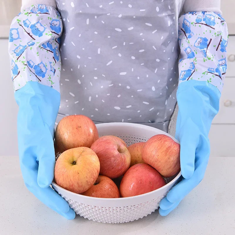 2pcs Silicone/PVC Cleaning Gloves - Star El Helal