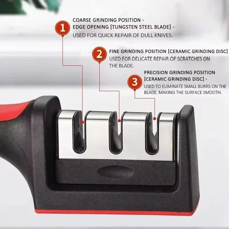 1pc Multifunctional Sharpening Stone Knife Sharpener - Star El Helal