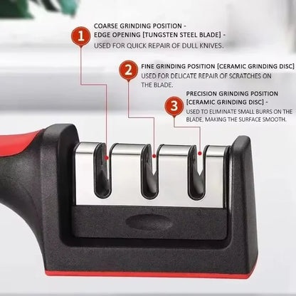 1pc Multifunctional Sharpening Stone Knife Sharpener - Star El Helal