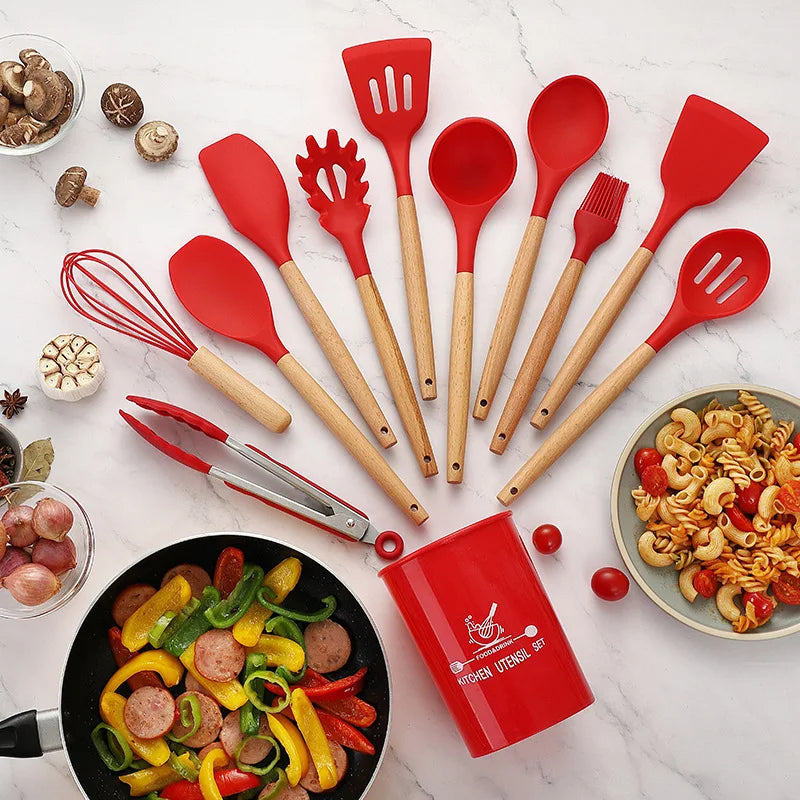 12-Piece Silicone Kitchenware Set - Star El Helal