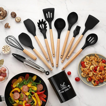 12-Piece Silicone Kitchenware Set - Star El Helal