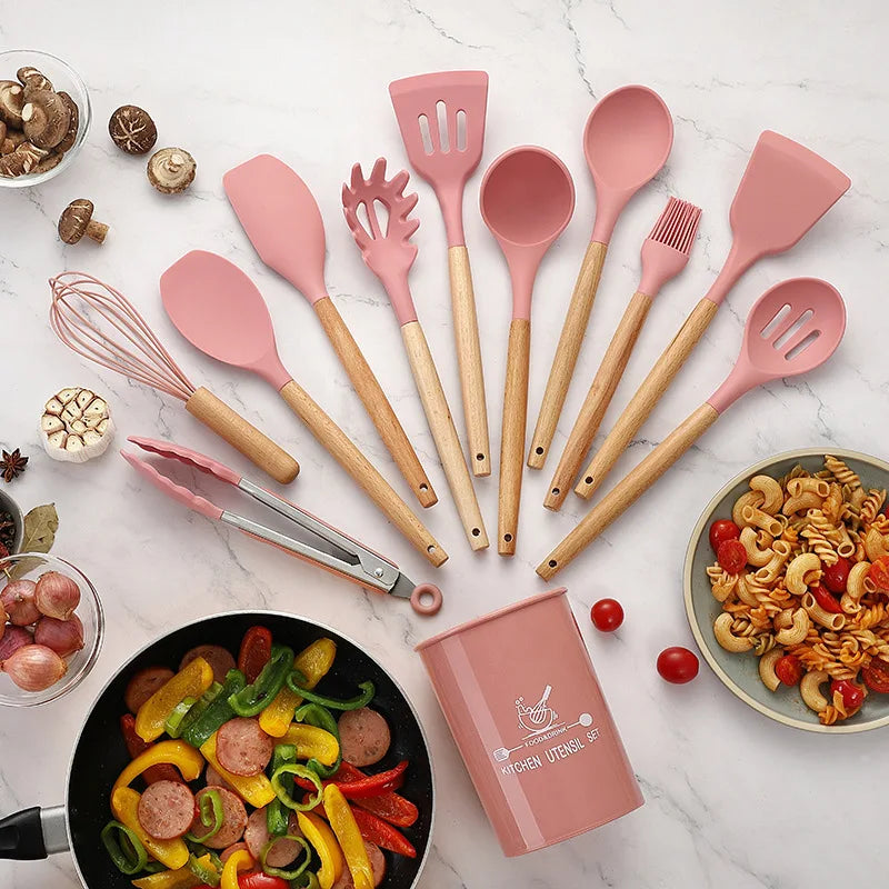 12-Piece Silicone Kitchenware Set - Star El Helal