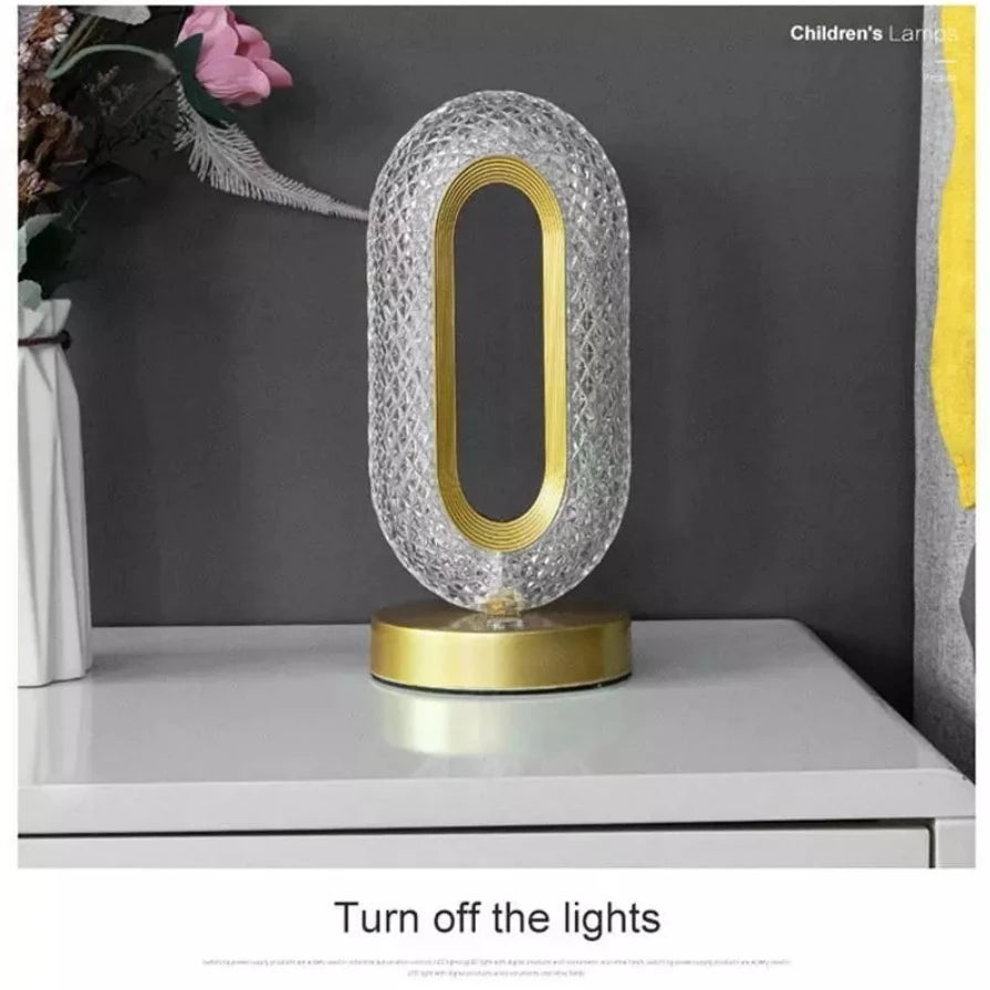 Touch Dimming Modern Desk Lamp Crystal Acrylic - Star El Helal
