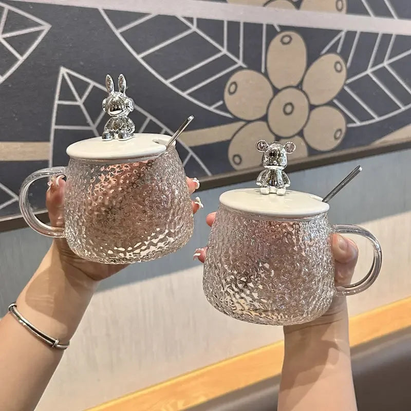 Transparent Little Bear Cup Simple Female Water Cup - Star El Helal