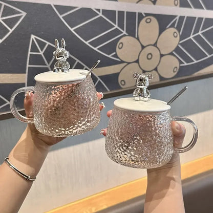 Transparent Little Bear Cup Simple Female Water Cup - Star El Helal