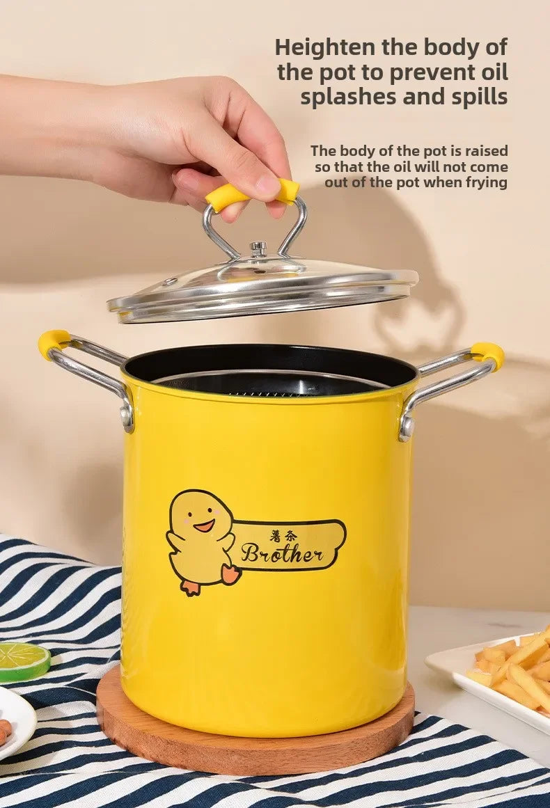 Deep Fryer 2L Pot with Glass Lid - Star El Helal
