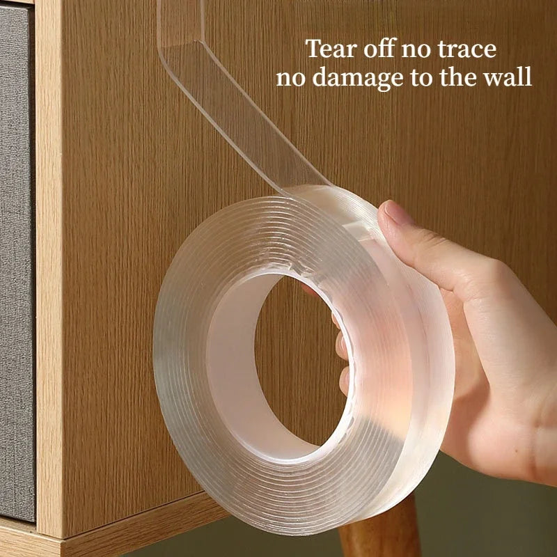 Sided Nano Tape Transparent Waterproof Wall Stickers - Star El Helal