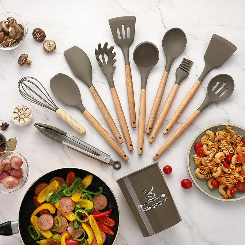12-Piece Silicone Kitchenware Set - Star El Helal