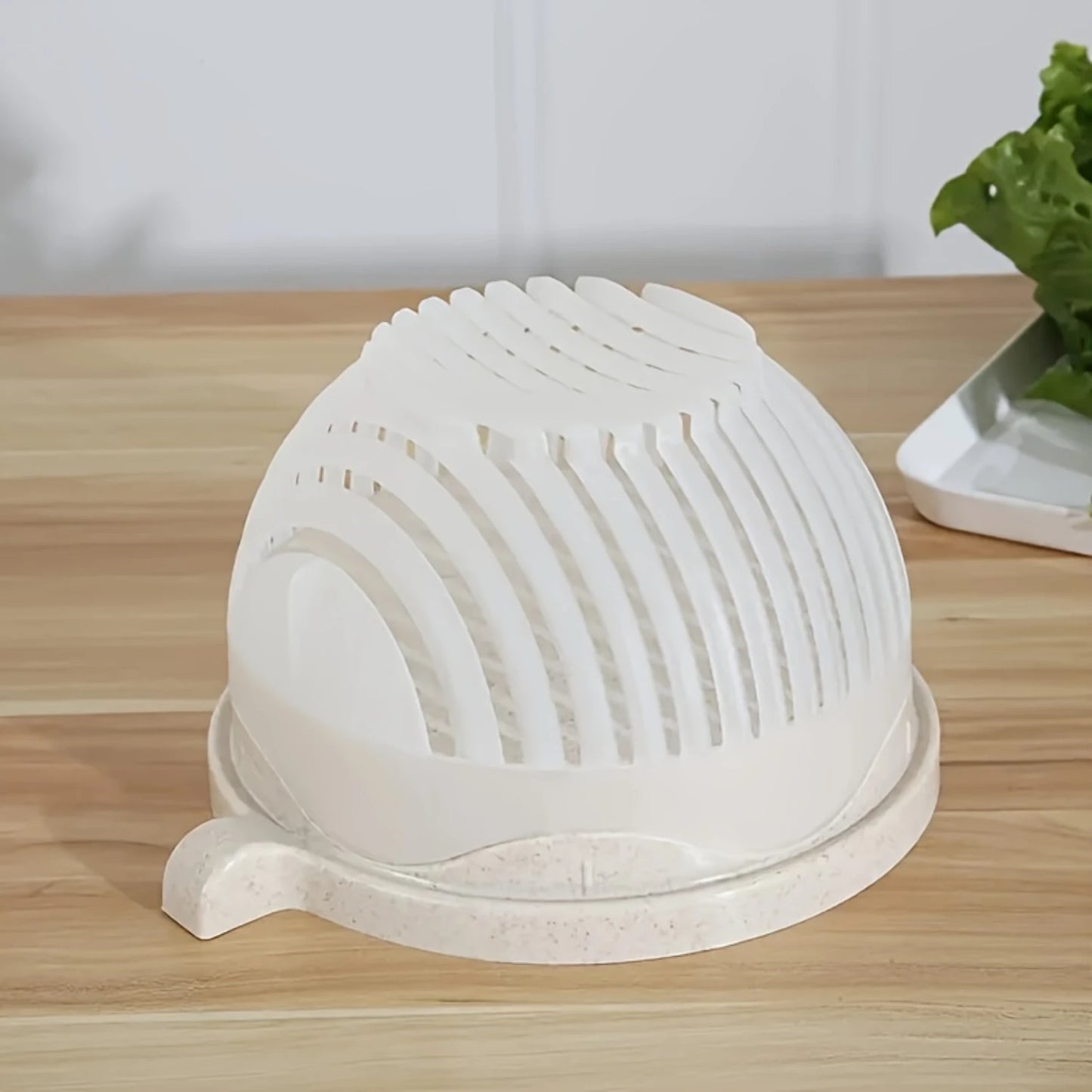 Vegetable Cutter Bowl Salad Chopping Bowl Salad Making Bowl for Chopping Vegetables & Fruits Slicing Salads and Fr - Star El Helal