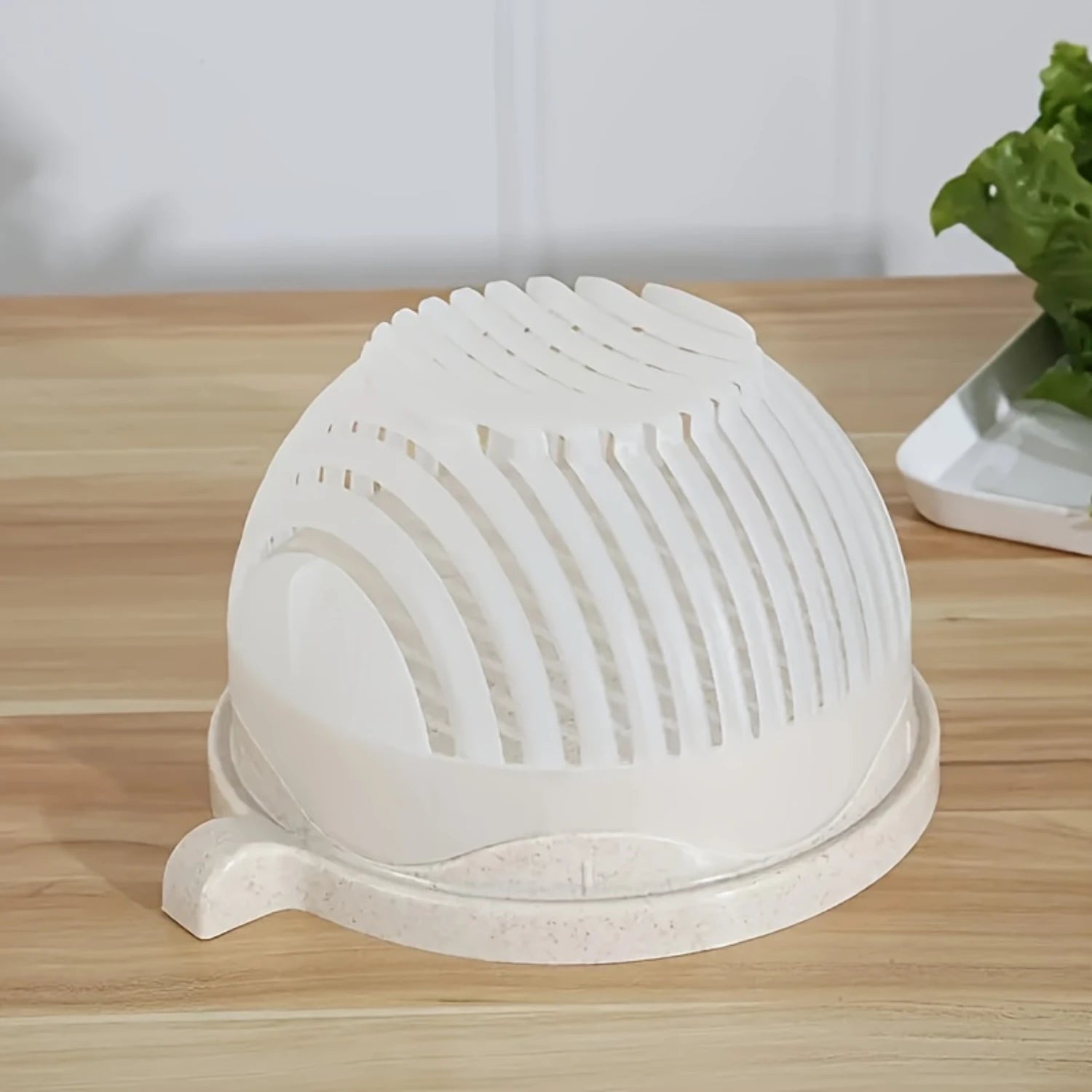 Vegetable Cutter Bowl Salad Chopping Bowl Salad Making Bowl for Chopping Vegetables & Fruits Slicing Salads and Fr - Star El Helal