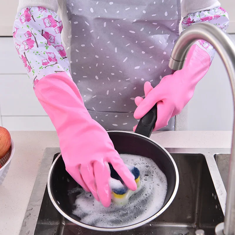2pcs Silicone/PVC Cleaning Gloves - Star El Helal