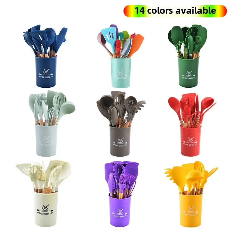 12-Piece Silicone Kitchenware Set - Star El Helal