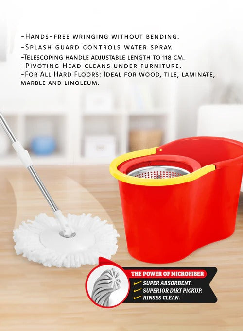 Forera Bucket with Spin Metal Wringer - Star El Helal
