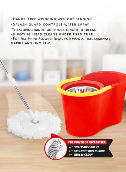 Forera Bucket with Spin Metal Wringer - Star El Helal